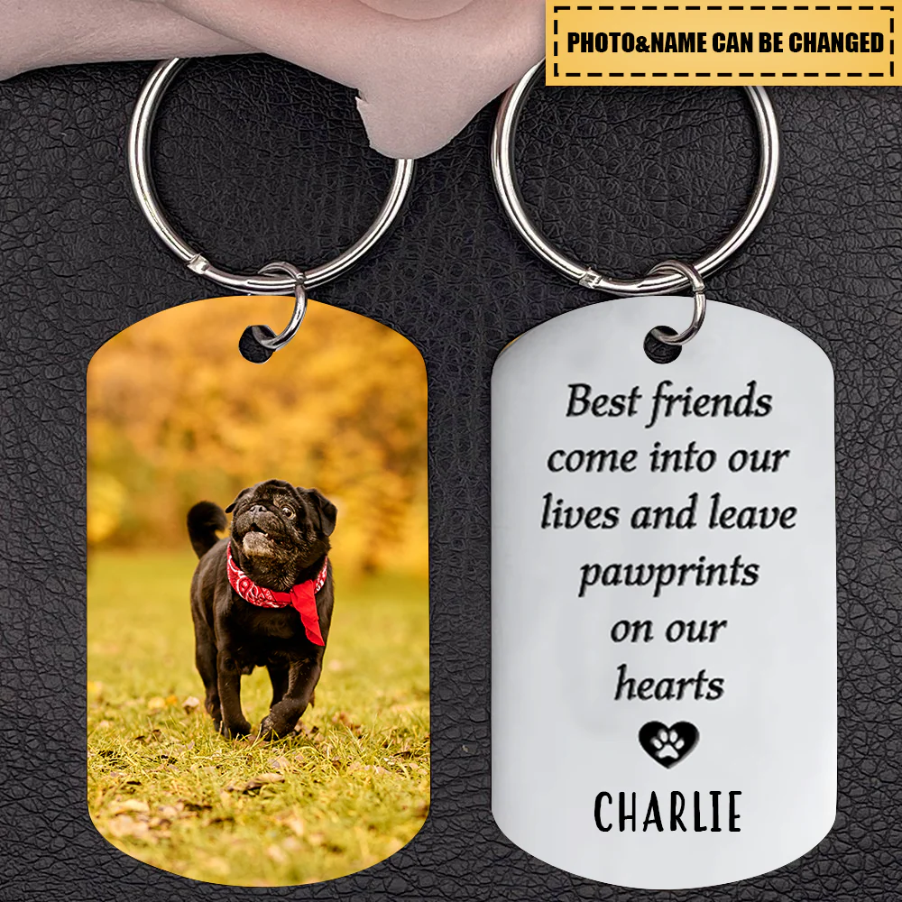 Dog Keychain Dog Memorial Gifts For Loss Of Dog - Personalized Steel Keychains - Pet Memorial Gifts Cat Keychain - Image 2