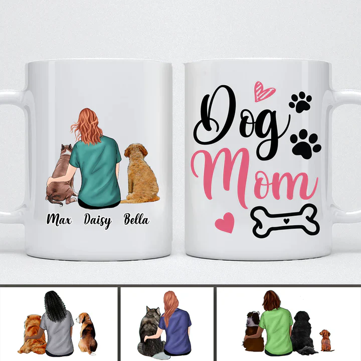 Dog Lovers - Dog Mom - Personalized Mug