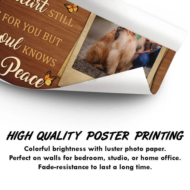 Dog Lovers My Mind Still Talks To You - Memorial Gift - Personalized Custom Poster - Image 3
