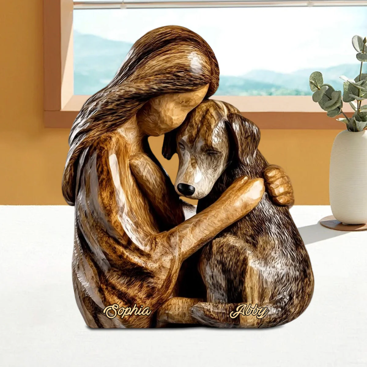 Dog Lovers - Personalized Dog Shaped Acrylic Plaque - Image 2