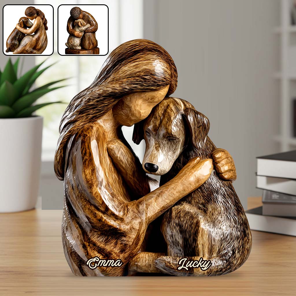 Dog Lovers - Personalized Dog Shaped Acrylic Plaque - Image 4