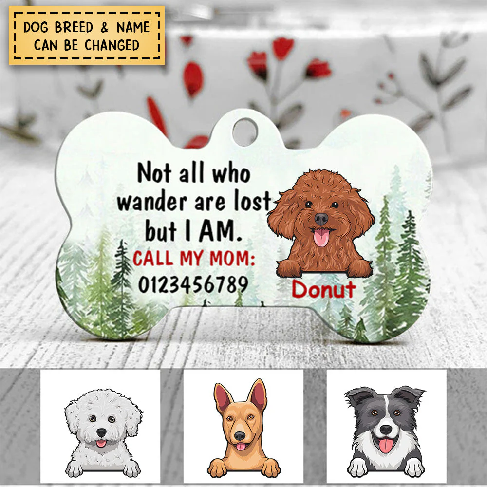 Dog Mom/Dad Dog Lost Wander Bone Pet Tag - Image 3