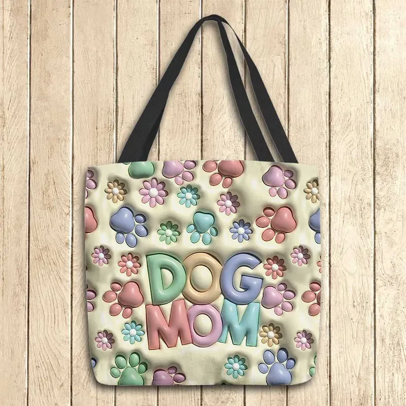 Dog Mom Personalized Dog Tote Bag - Image 3