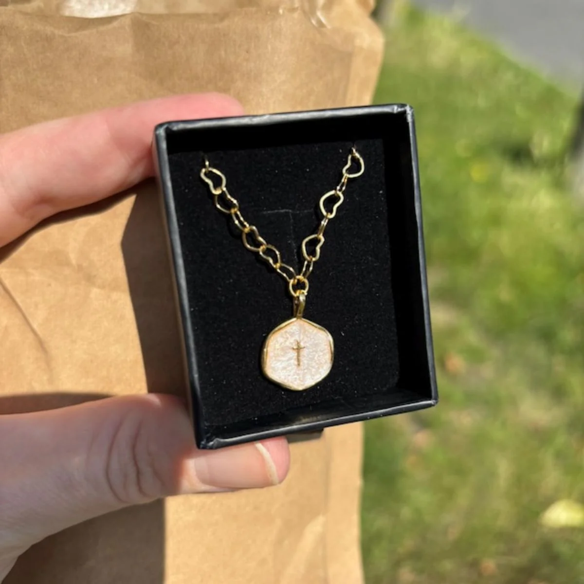Enamel Mini Cross Necklace, Tiny Cross Necklace, Religious Necklace - Image 7
