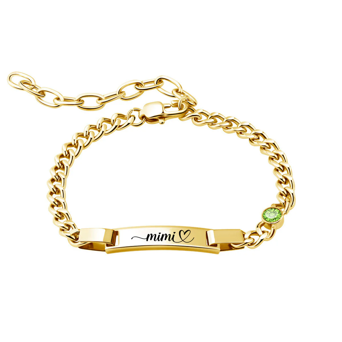 Engraved Name Birthstone Bracelet For Mom Grandma - Image 7