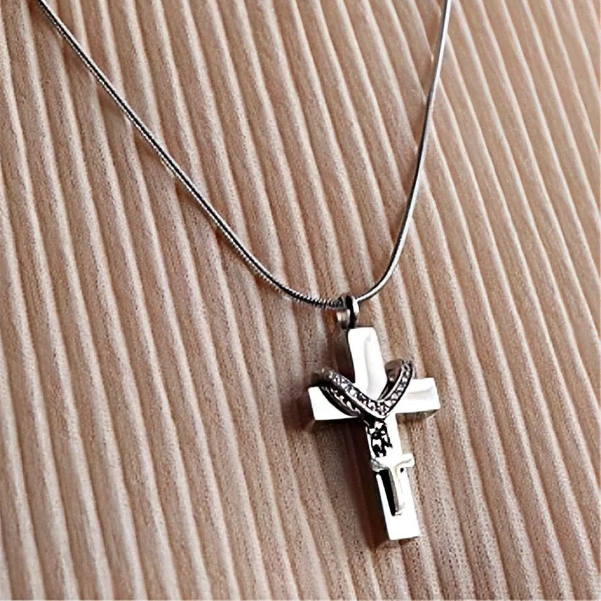 Eternal Embrace Memorial Necklace Urn Necklace - Image 3
