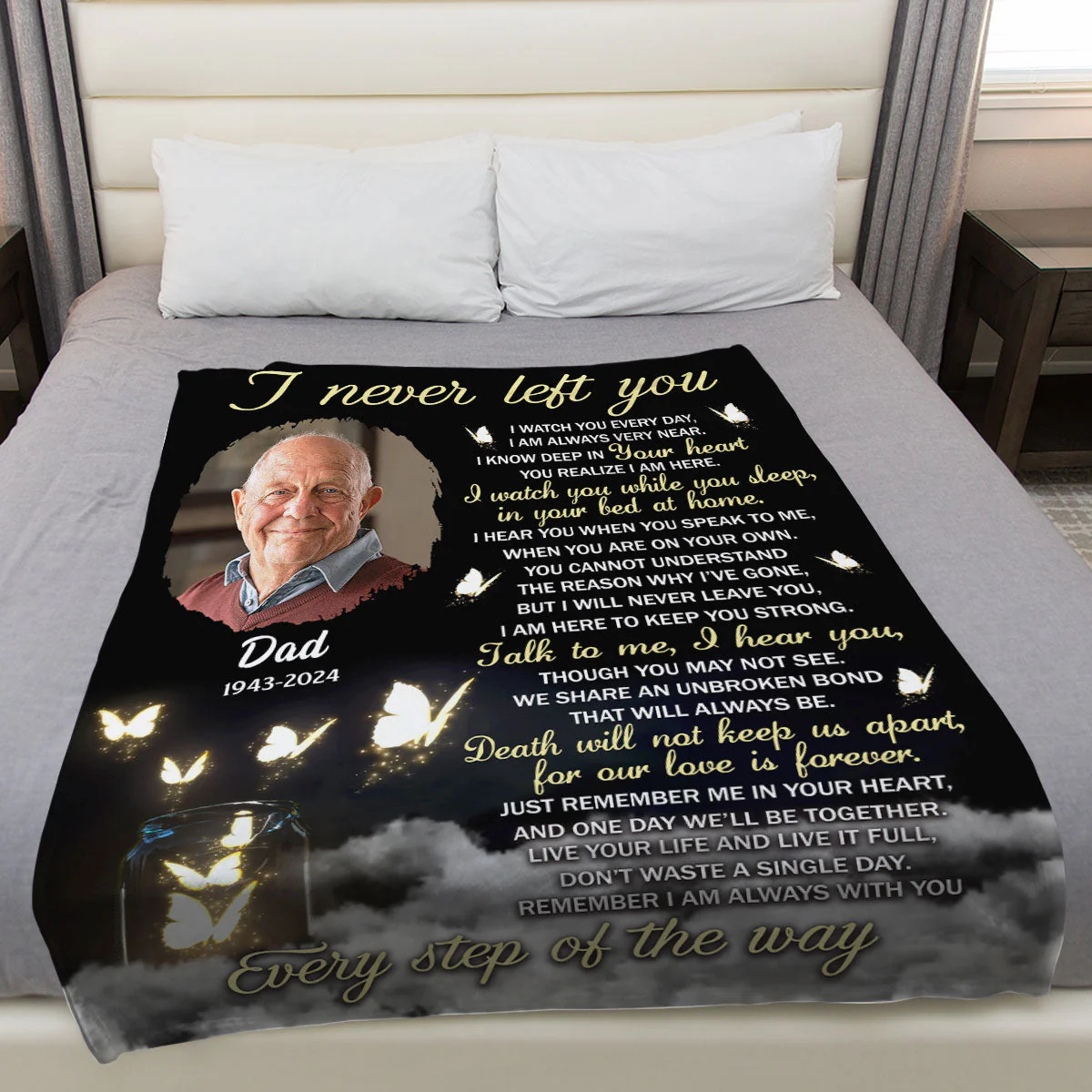 Every Step Of The Way - Personalized Memorial Blanket - Image 2