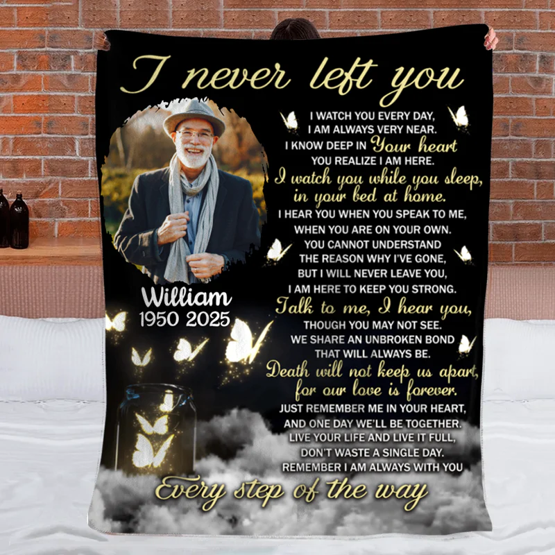 Every Step Of The Way - Personalized Memorial Blanket - Image 5