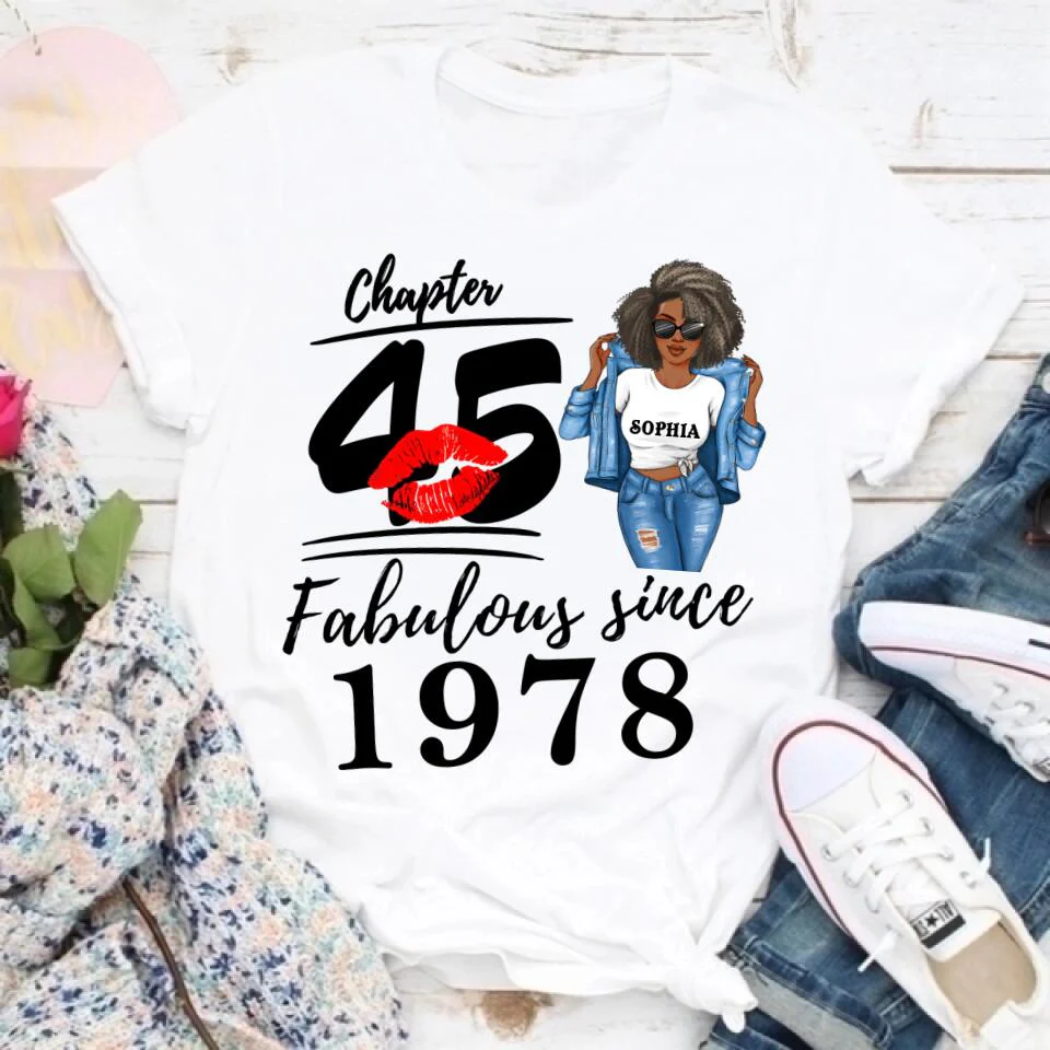 Fabulous Since - Personalized Shirt - Birthday, Loving Gift For Wife, Mom, Grandma, Besties, Sistas, Sisters - Image 3