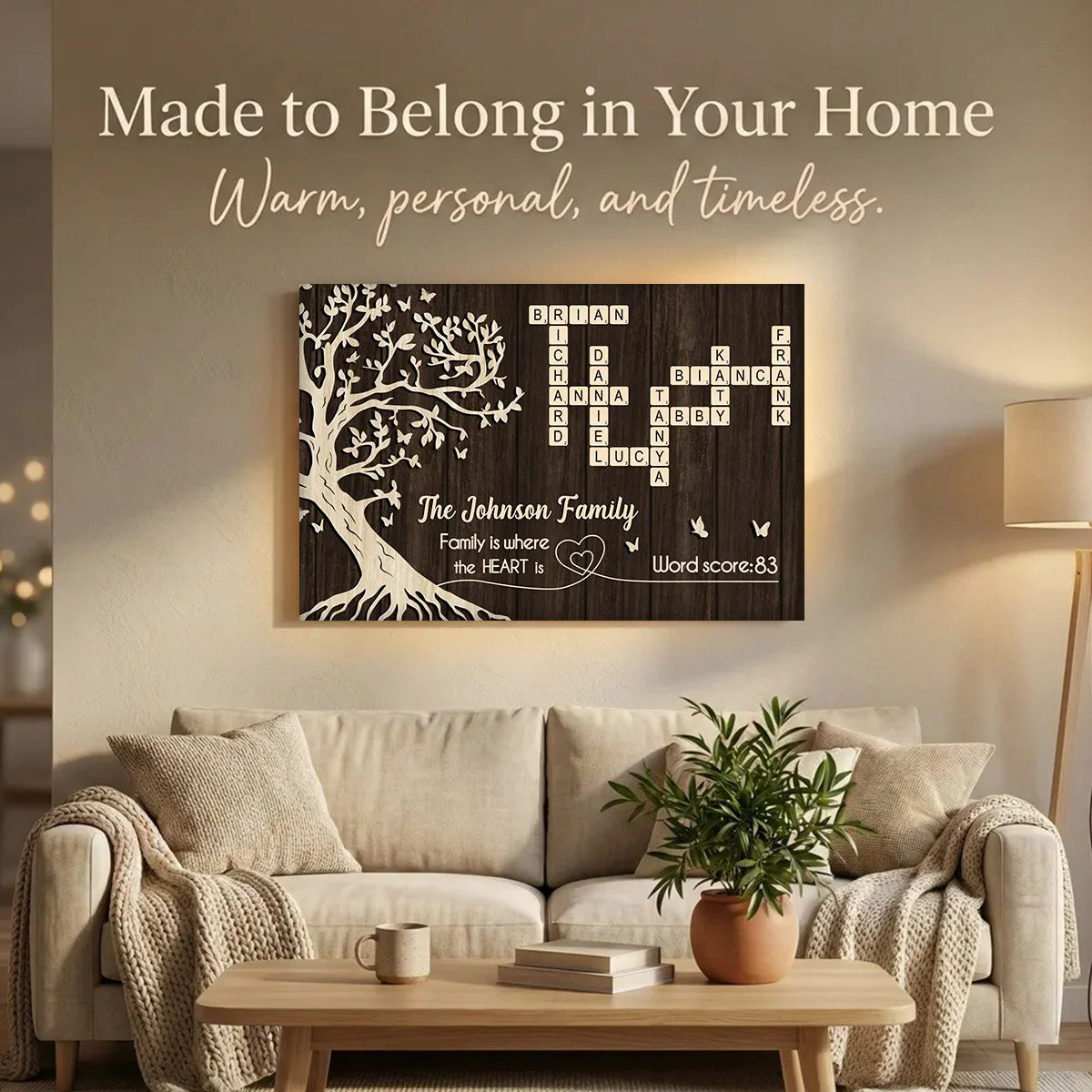 Family is Where the Heart is - Personalized Poster - Sentimental Gift for Loved Ones - Image 7