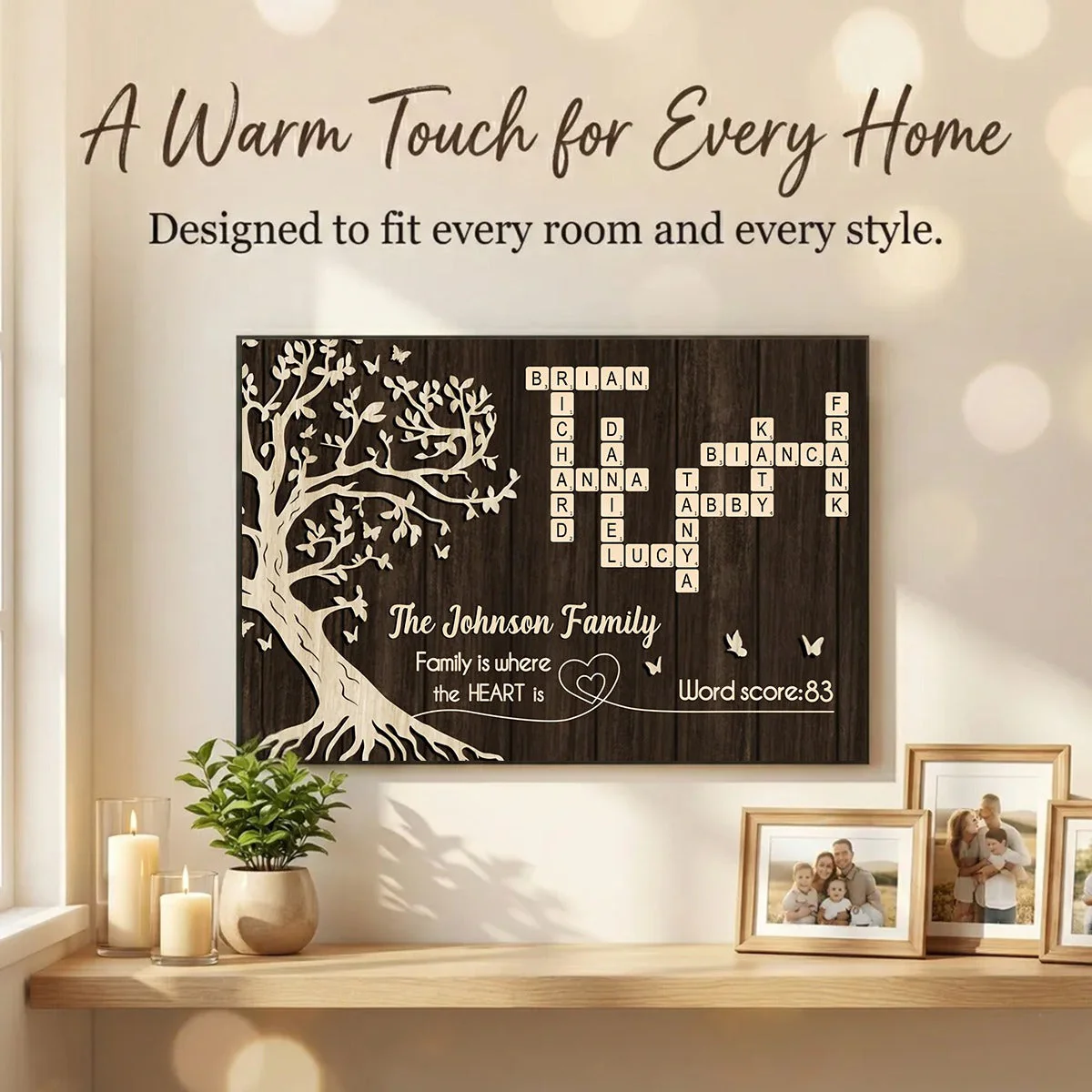 Family is Where the Heart is - Personalized Poster - Sentimental Gift for Loved Ones - Image 8