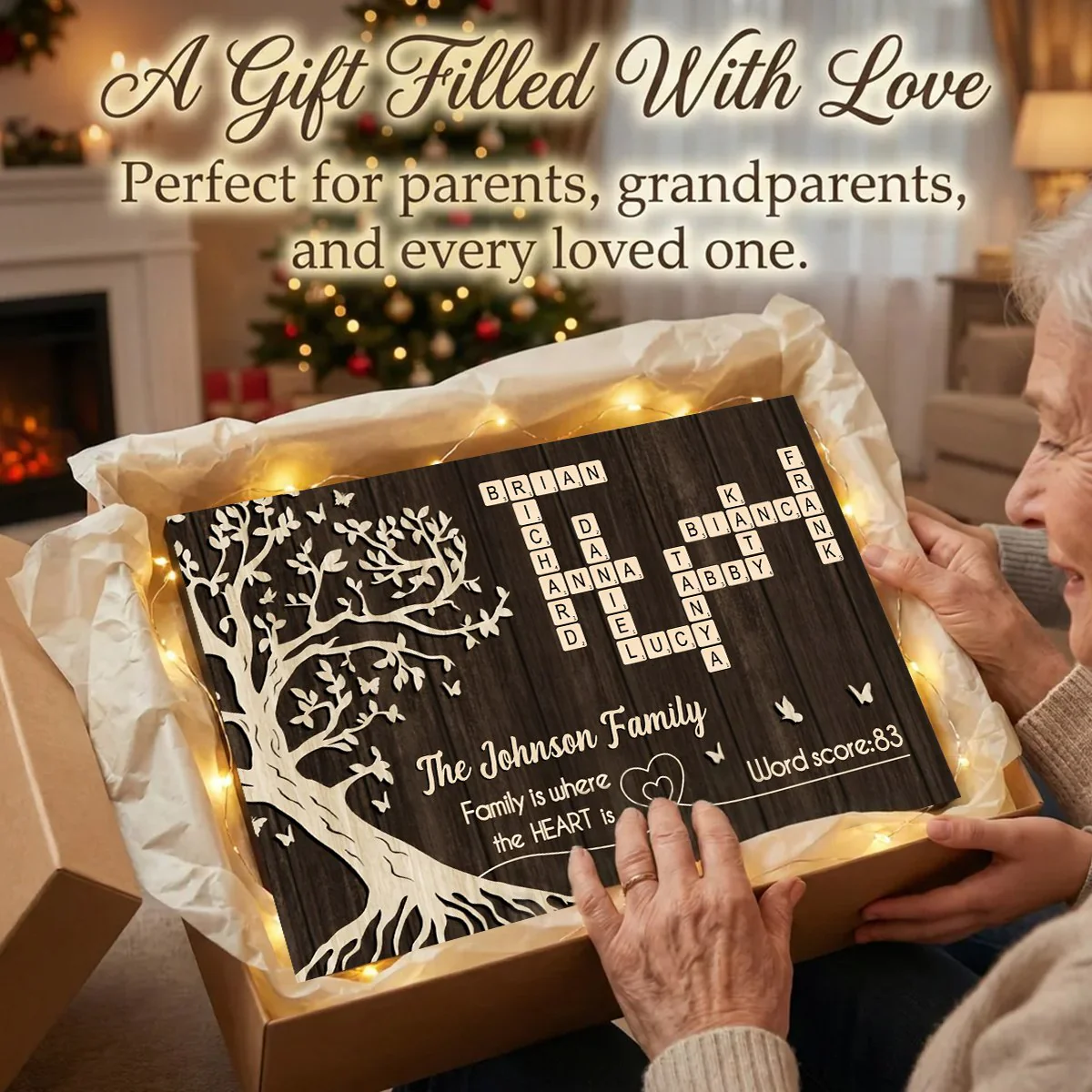 Family is Where the Heart is - Personalized Poster - Sentimental Gift for Loved Ones - Image 9