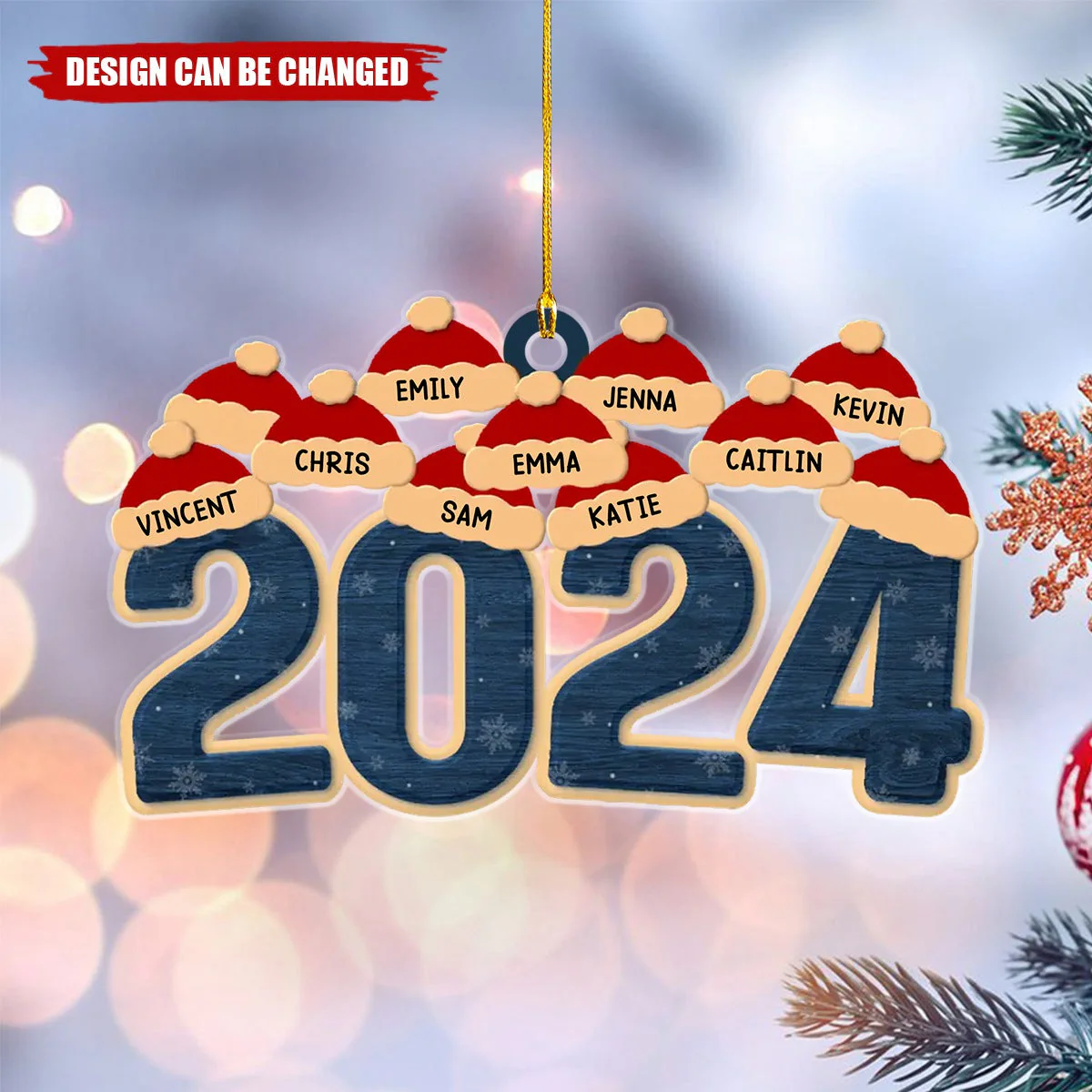 Family Makes Christmas Truly Special - Family Personalized Ornament - Image 2