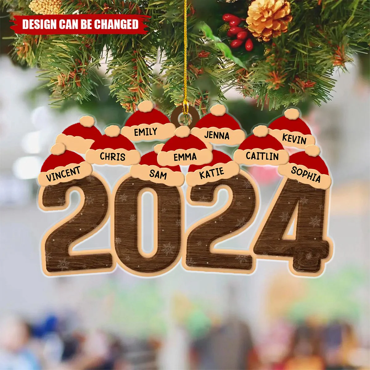 Family Makes Christmas Truly Special - Family Personalized Ornament - Image 4
