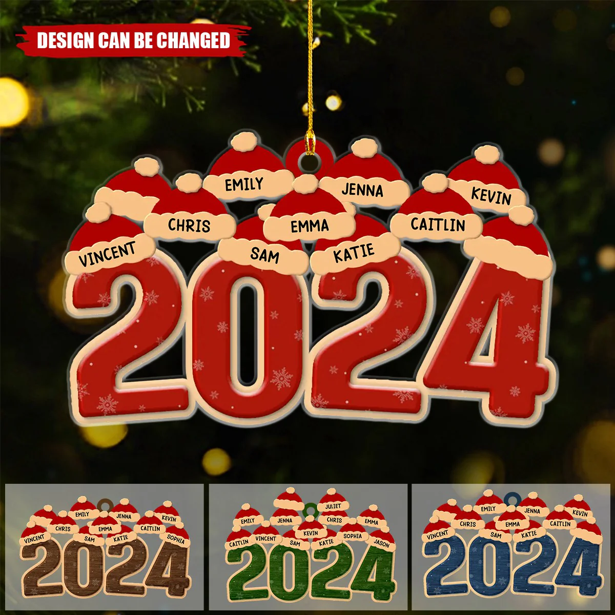 Family Makes Christmas Truly Special - Family Personalized Ornament - Image 5