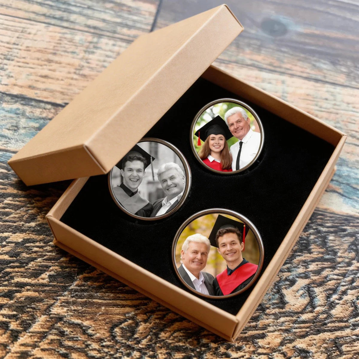 Family Memorial Gifts Custom Photo In Loving Memory Memorial Lapel Pin - Gift for Graduation Day - Image 2