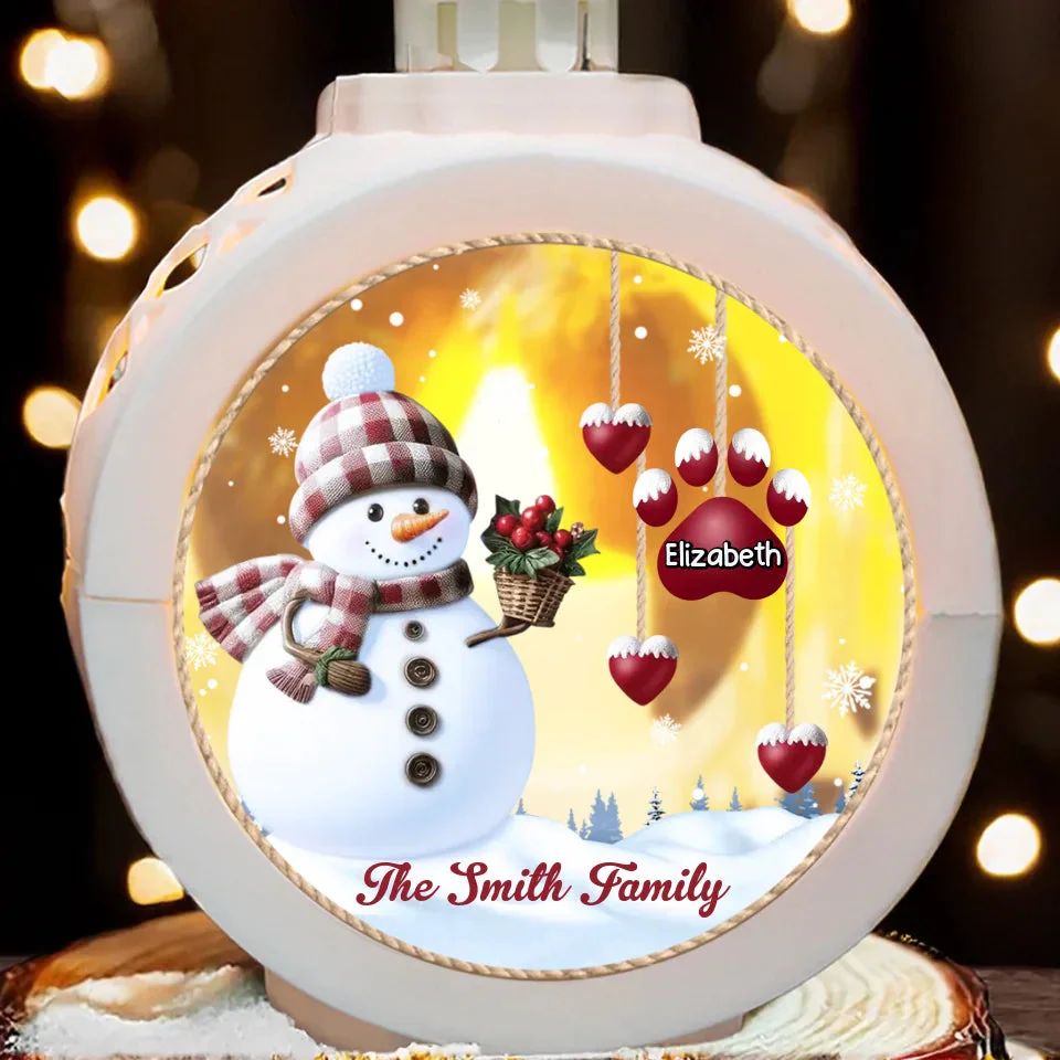 Family Personalized Custom Candlelight Lantern Ornament - Christmas Gift For Family Members - Image 6