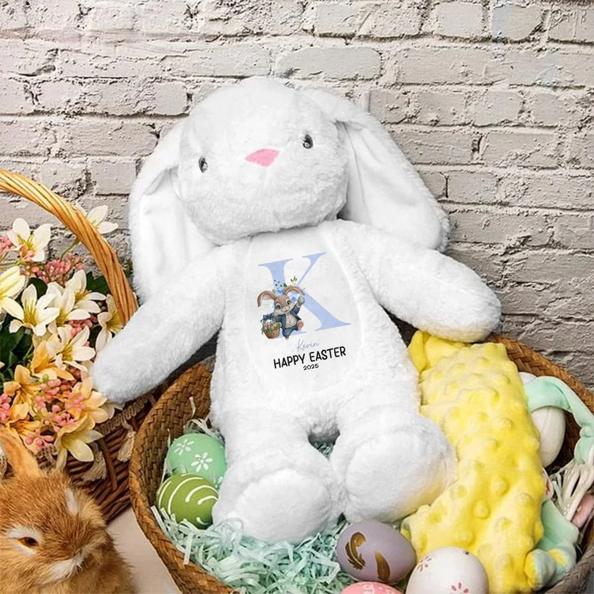 Family Personalized Custom Easter Bunny Plush - Easter Gift For Family Members - Image 2