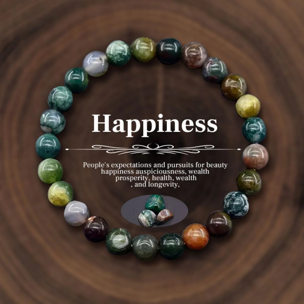 Fashion Natural Stone Beaded Bracelets Healing Stone Bracelet Energy Jewelry Gifts - Image 3