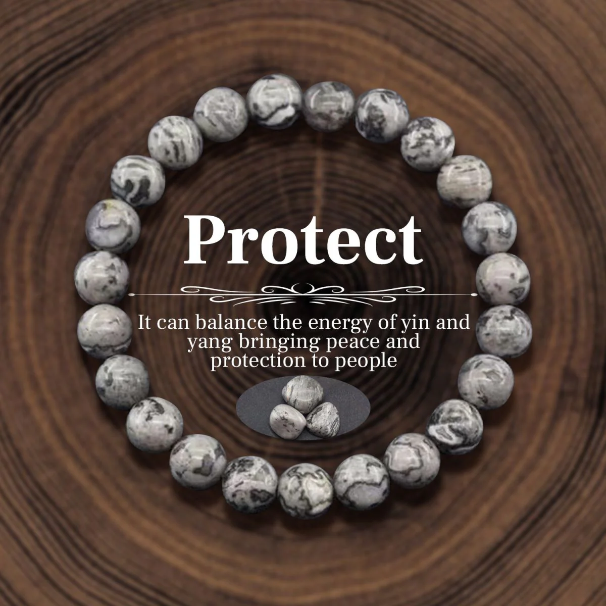Fashion Natural Stone Beaded Bracelets Healing Stone Bracelet Energy Jewelry Gifts - Image 5