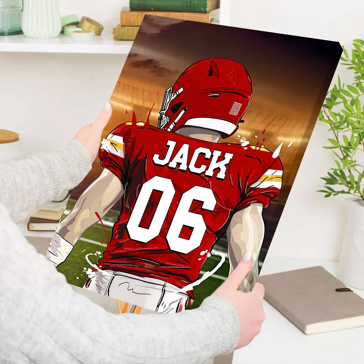 Favorite American Football Player - Personalized Poster Gift For Football Player - Image 3