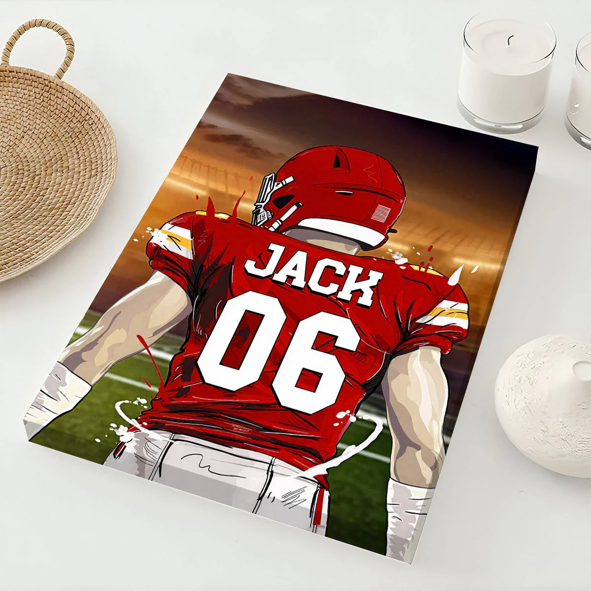 Favorite American Football Player - Personalized Poster Gift For Football Player - Image 4