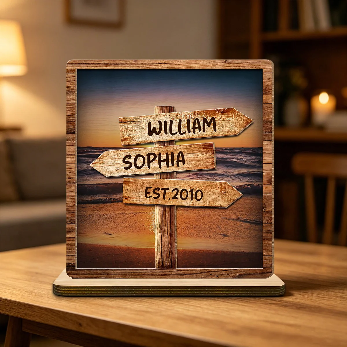 Follow Your Path Together - Personalized Custom Wood Plaque - Gift For Couple - Image 4