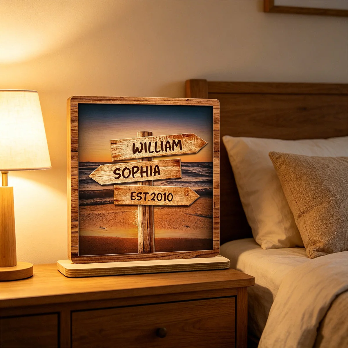 Follow Your Path Together - Personalized Custom Wood Plaque - Gift For Couple - Image 5
