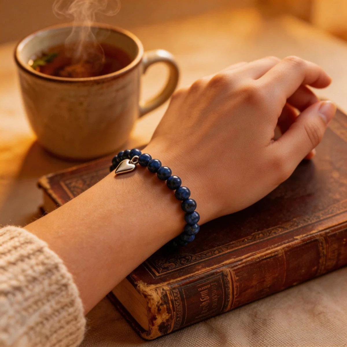 For My Wonderful Friend Bracelet, Lapis Friendship Bracelet With Card, Ladies Bracelet - Image 4