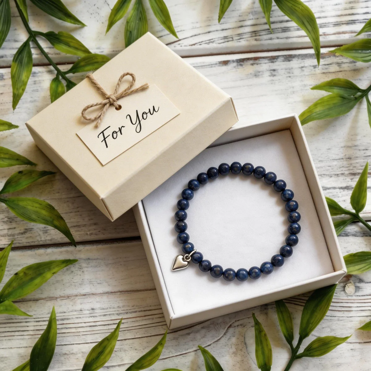 For My Wonderful Friend Bracelet, Lapis Friendship Bracelet With Card, Ladies Bracelet - Image 5