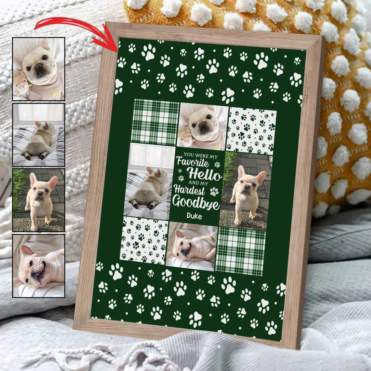 Forever in My Heart - Memorial Personalized Canvas Gift For Dog/Pet Lover - Image 4