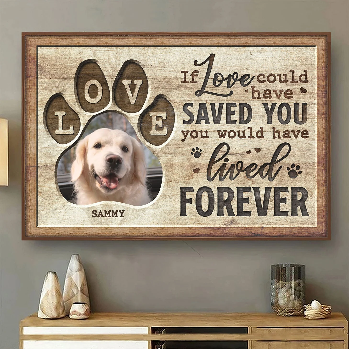 Forever in My Heart - Personalized Custom Photo Canvas/Poster Gift For Pet Lovers - Image 2