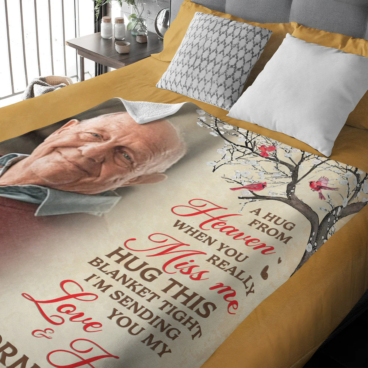 Forever in Your Arms - Personalized Memorial Blanket With Photo - Image 5