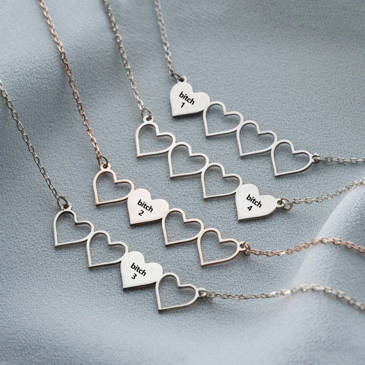 Friendship Heart Set Bracelet For Best Friend - Image 9