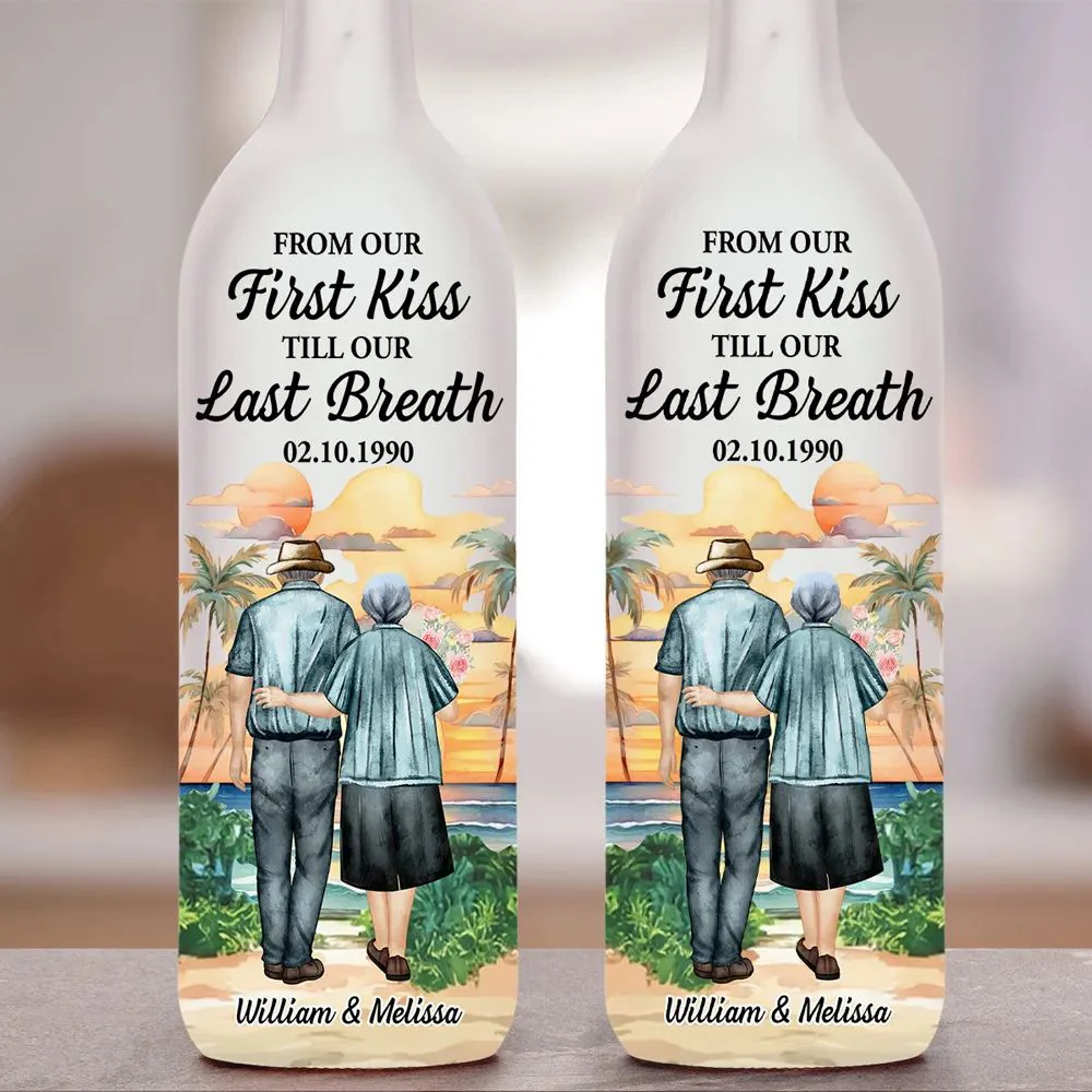 From Our First Kiss - Personalized Custom Bottle Lamp - Image 5