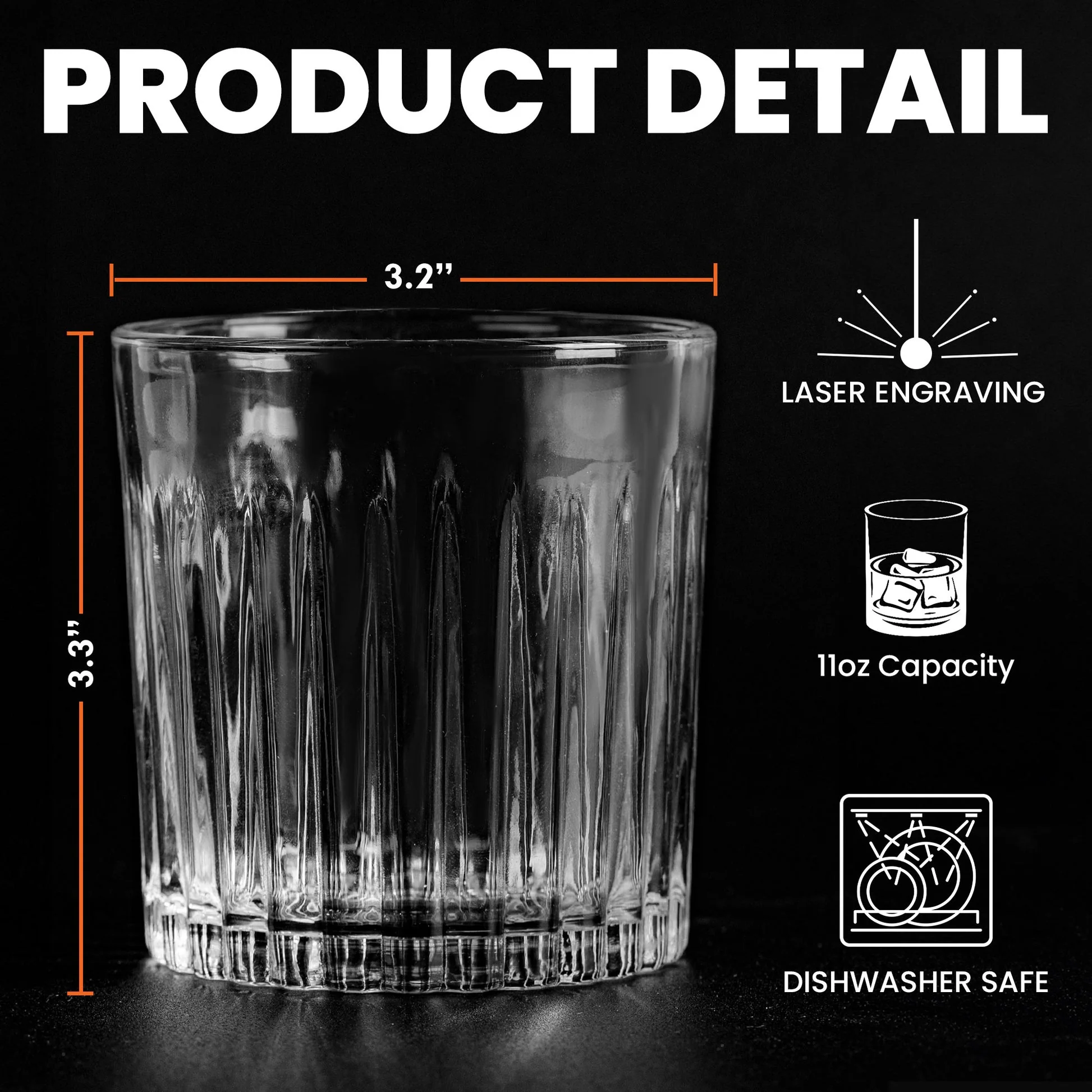 From Your Favorite Unemployed Freeloader Dog Dad - Personalized Whiskey Glass - Image 4