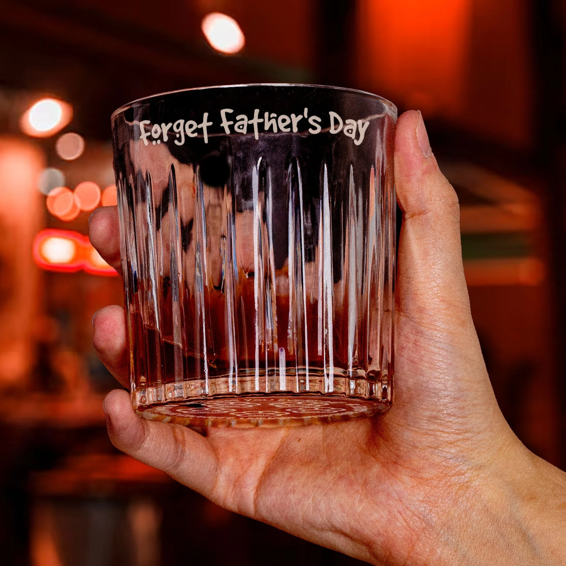 From Your Favorite Unemployed Freeloader Dog Dad - Personalized Whiskey Glass - Image 5