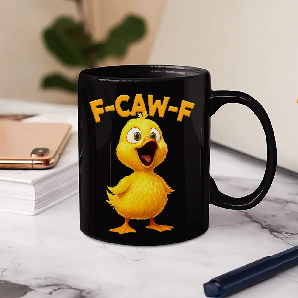 Funny Chicken F-Caw-F - Personalized Custom Coffee Mug - Image 2