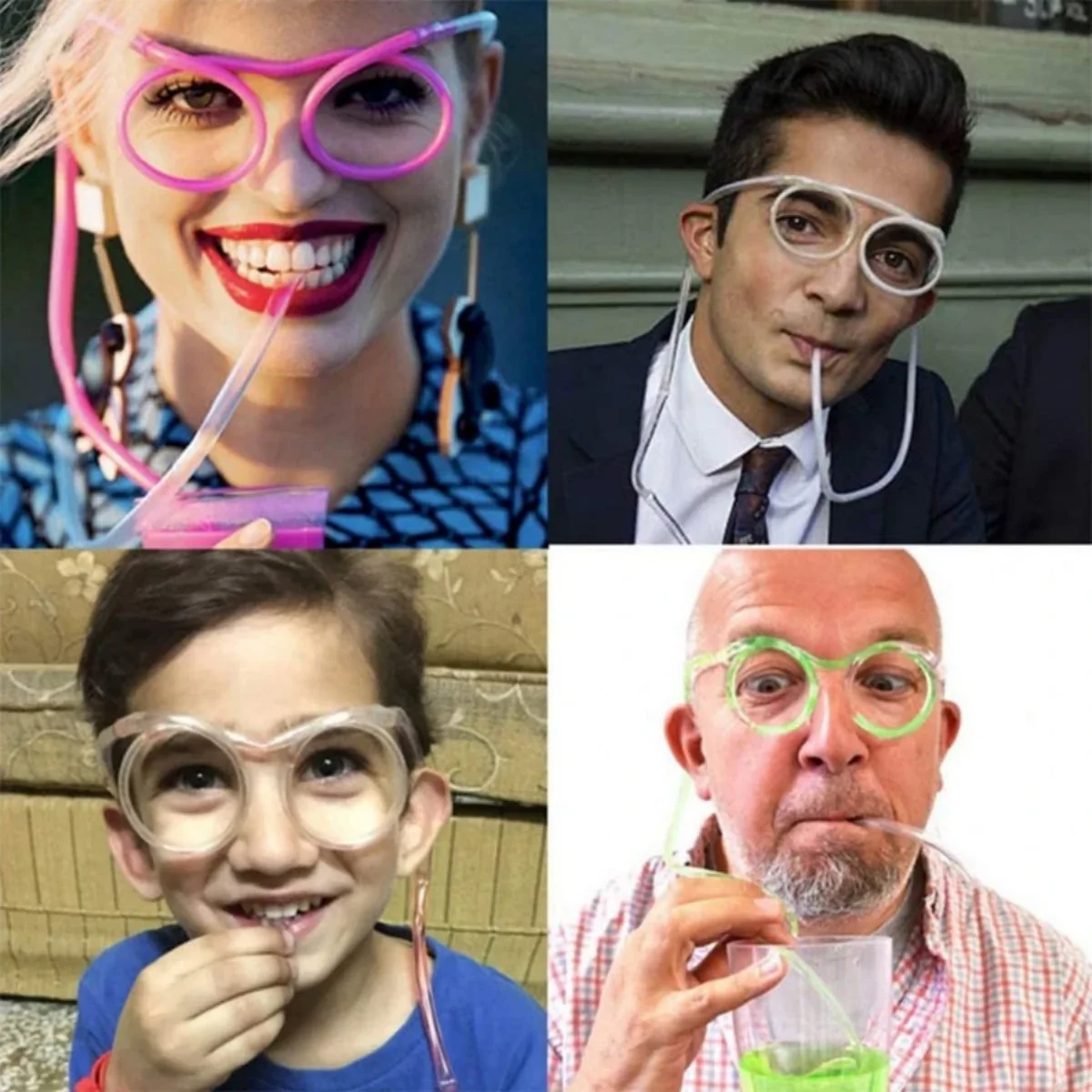 Funny Glasses Straw Party Decoration - Image 8