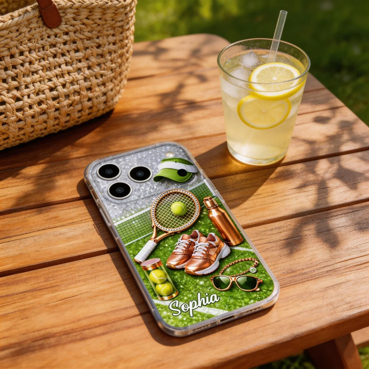 Game Set Match - Personalized Clear Phone Case, Gift For Tennis Lovers - Image 3