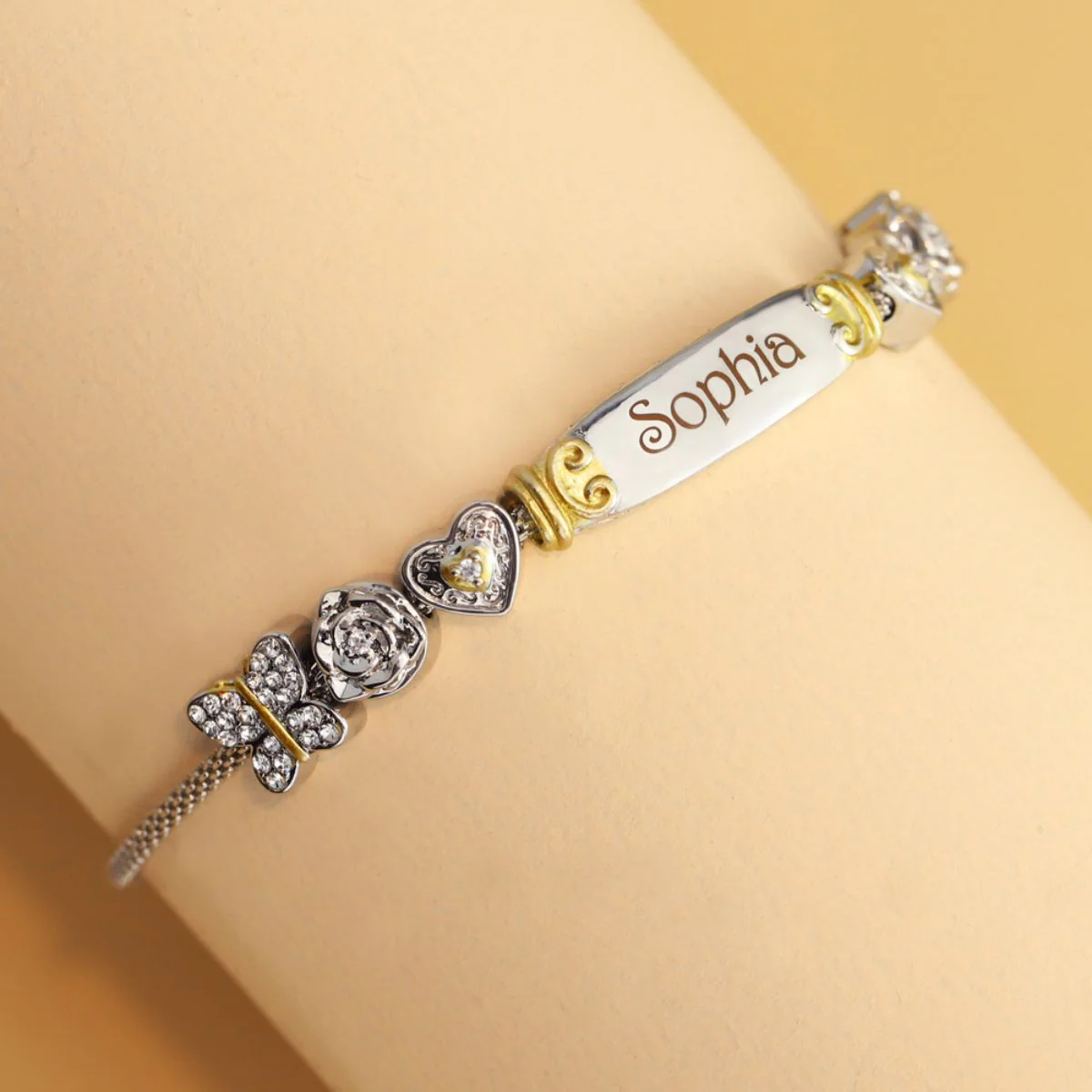 Gift for Daughter/Granddaughter - Personalized Name Heart Bolo Bracelet - Image 10