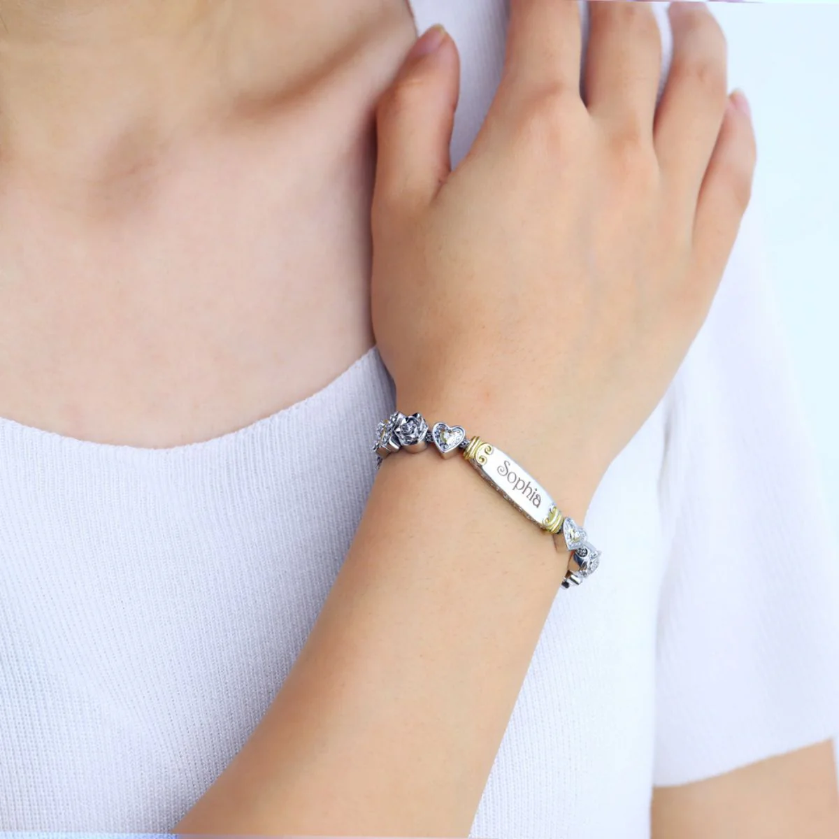 Gift for Daughter/Granddaughter - Personalized Name Heart Bolo Bracelet - Image 6