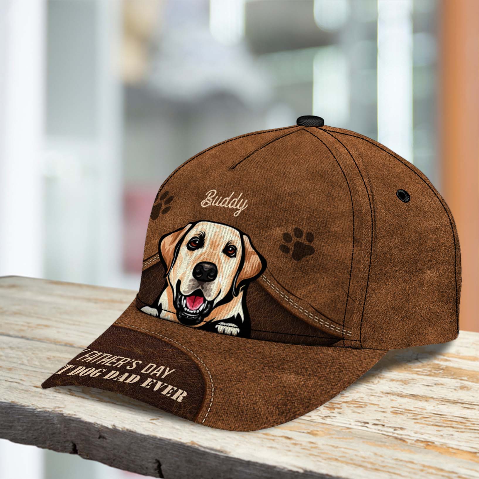 Gift For Father Dog Personalized Classic Cap - Image 5