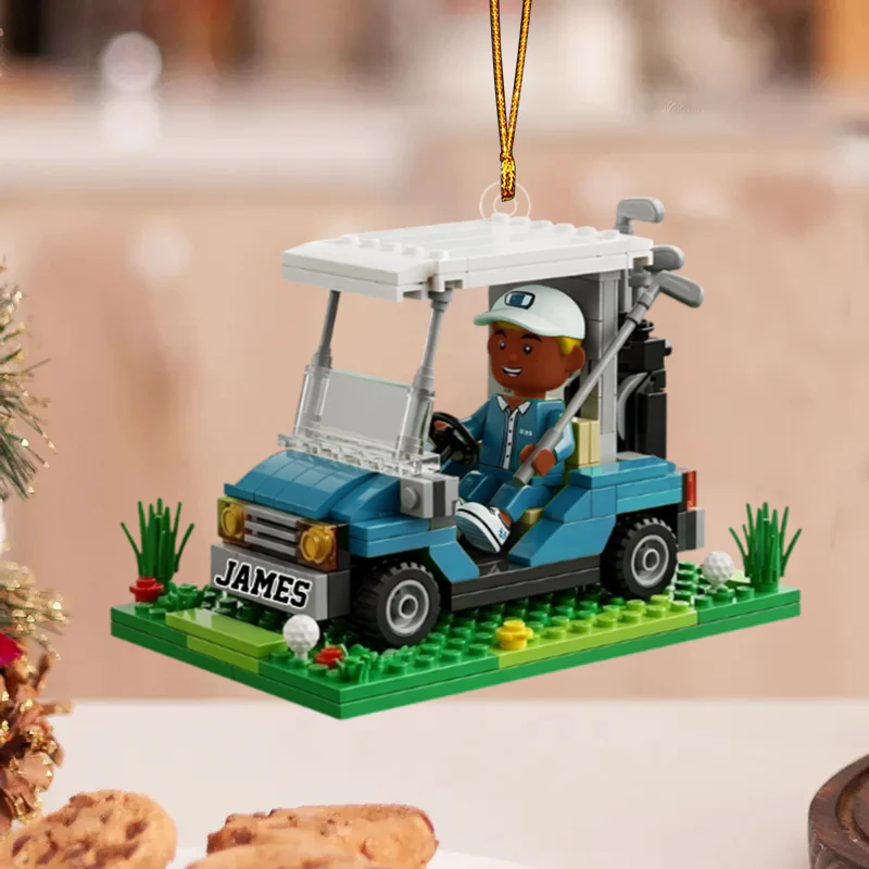 Gift For Golfers - Personalized Golf Custom Shaped Acrylic Ornament - Image 2
