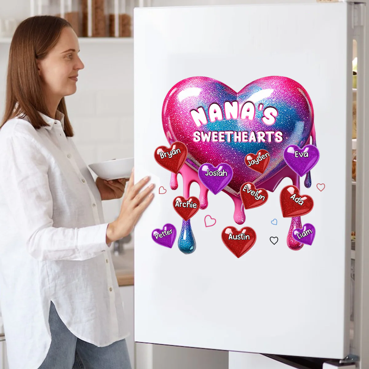 Gift For Grandma's Sweethearts Personalized Decal - Image 4