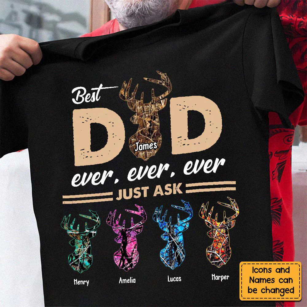 Personalized Gift For Hunting Dad T-Shirt - Image 3