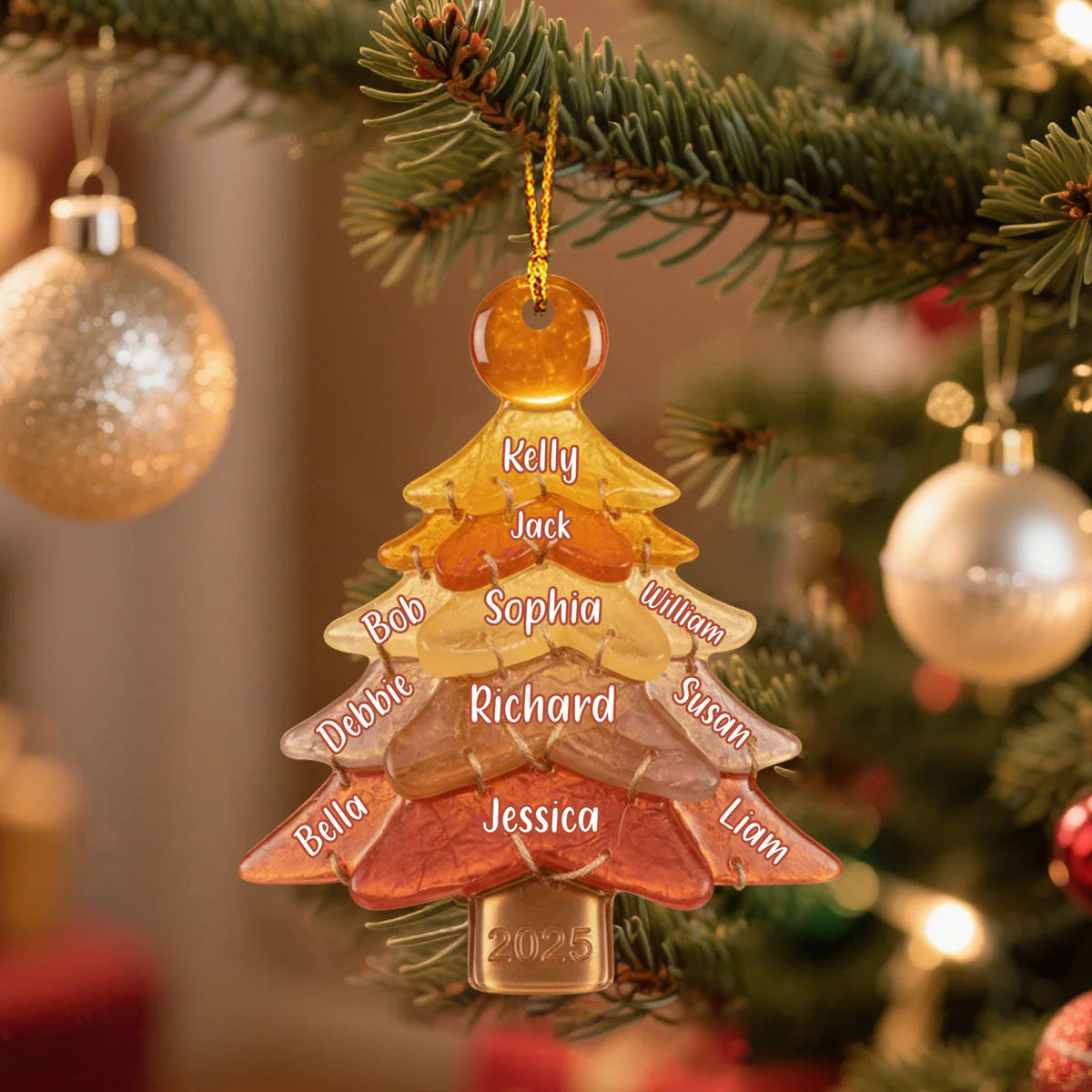 Glass Family Tree Ornament - Personalized Gifts For Family - Image 6