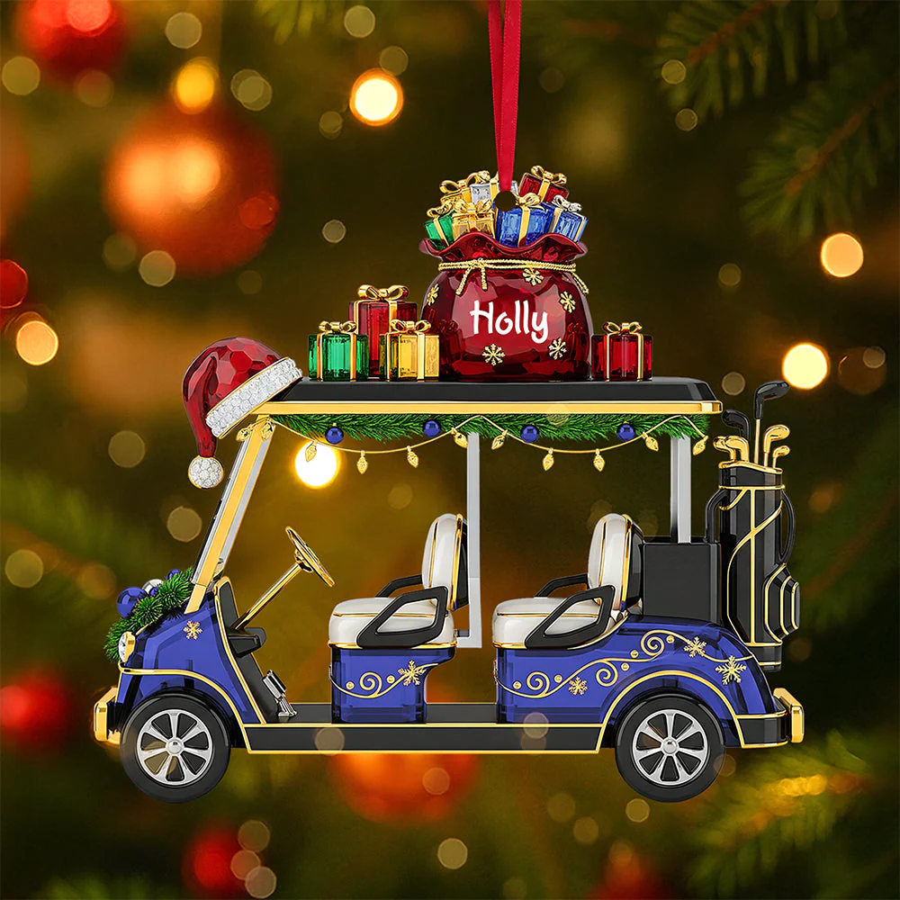 Golf Cart Ornament - Personalized Gifts For Golf Lovers - Image 5