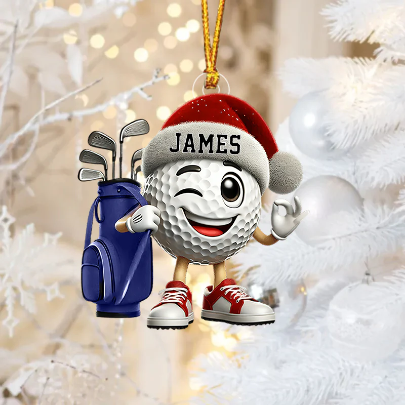 Golf Player Home Decor Christmas Ornament Personalized Ornament - Image 3