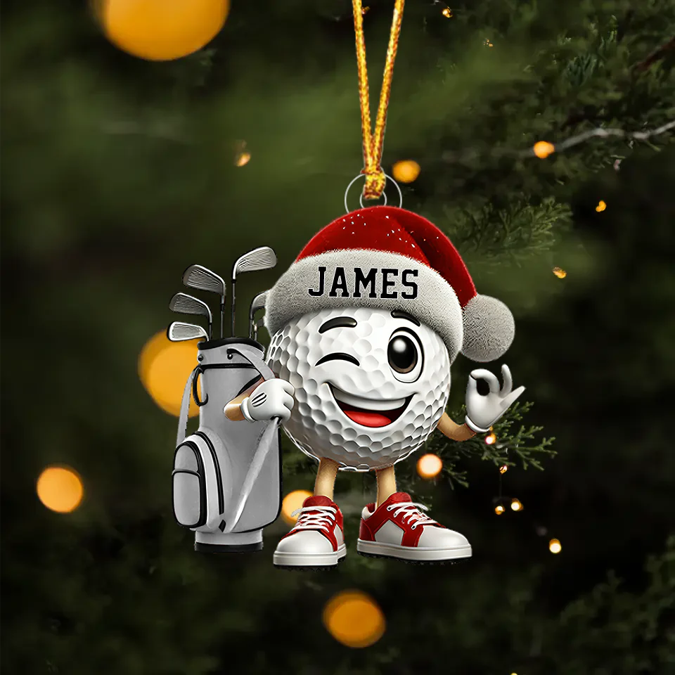 Golf Player Home Decor Christmas Ornament Personalized Ornament - Image 4